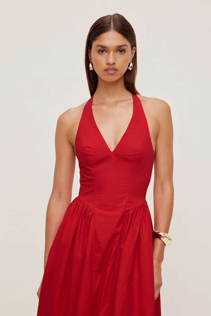 Taylor Poplin Maxi Dress