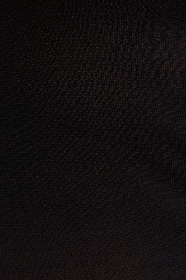 Sheer Mock Neck Sweater Jet Black large
