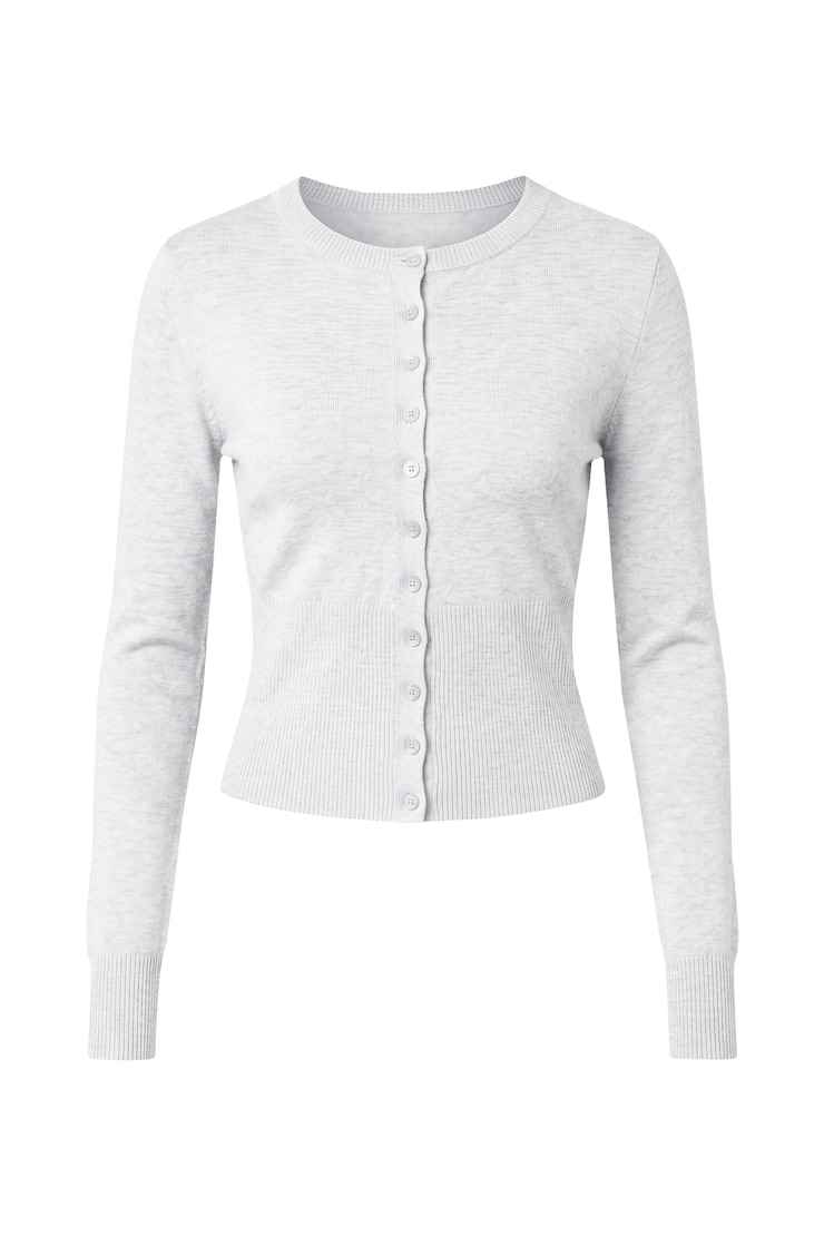Clean Cinch Waist Cardigan, Spring Grey Mix, large