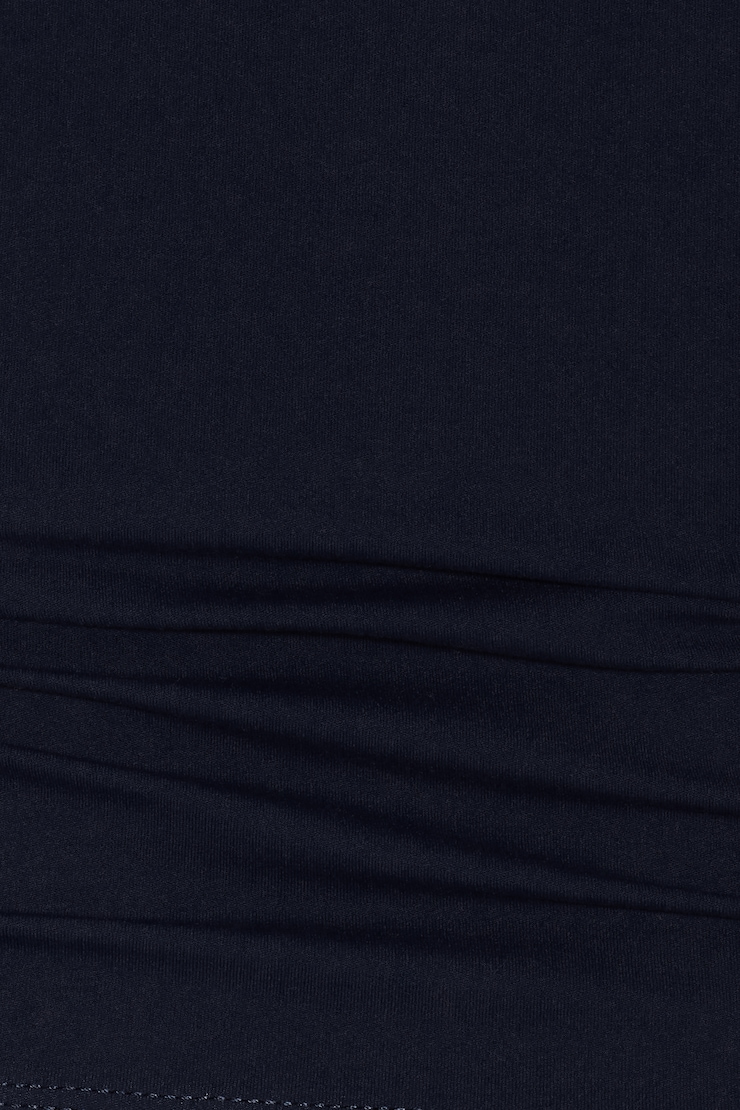 Sleek Short Sleeve Polo Top, Naughty Navy Blue, large