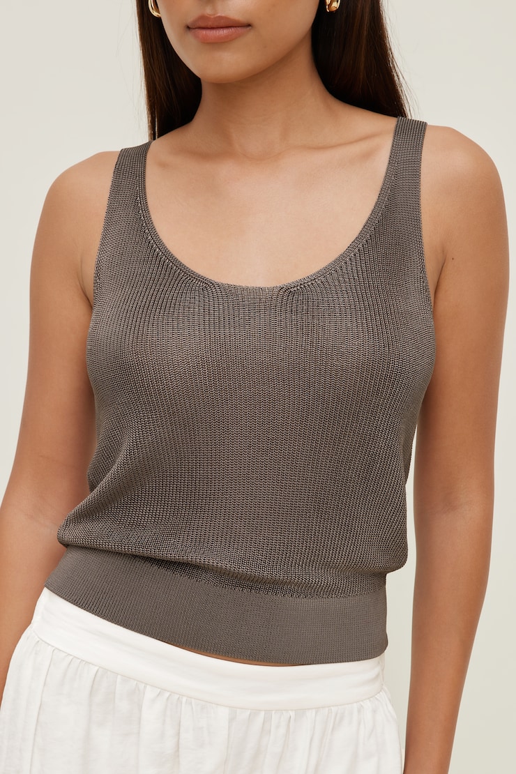 High Shine Sweater Tank Top