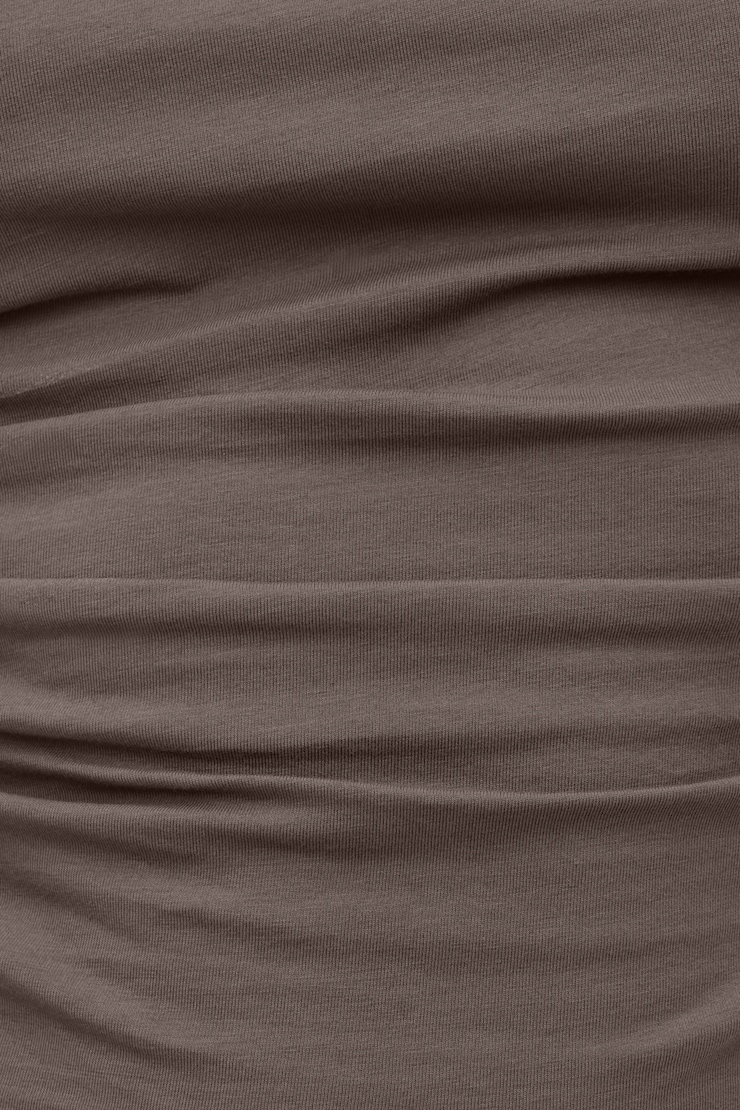 Andrea Jersey T Shirt Iron Taupe large