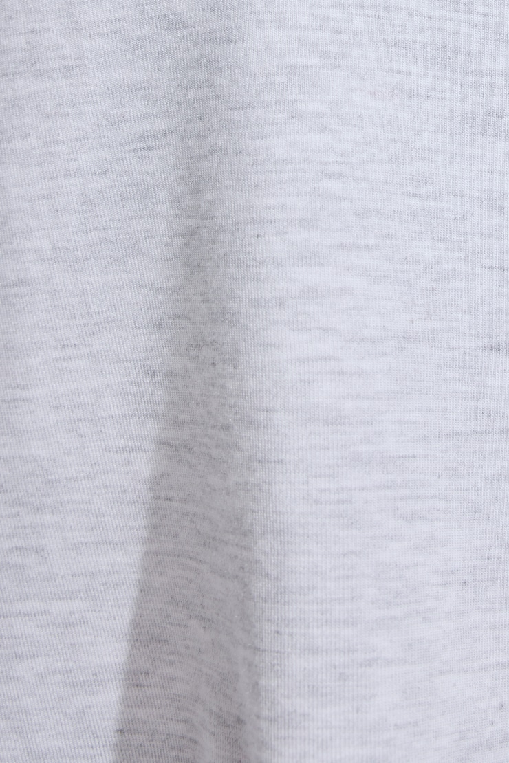 Smooth Oversized Long Sleeve Crop Top, Spring Grey Mix, large