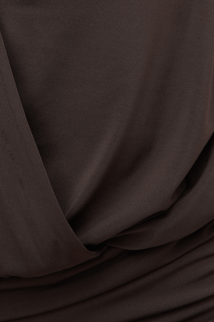 Sculpt Mini Shirt Dress Java Brown large