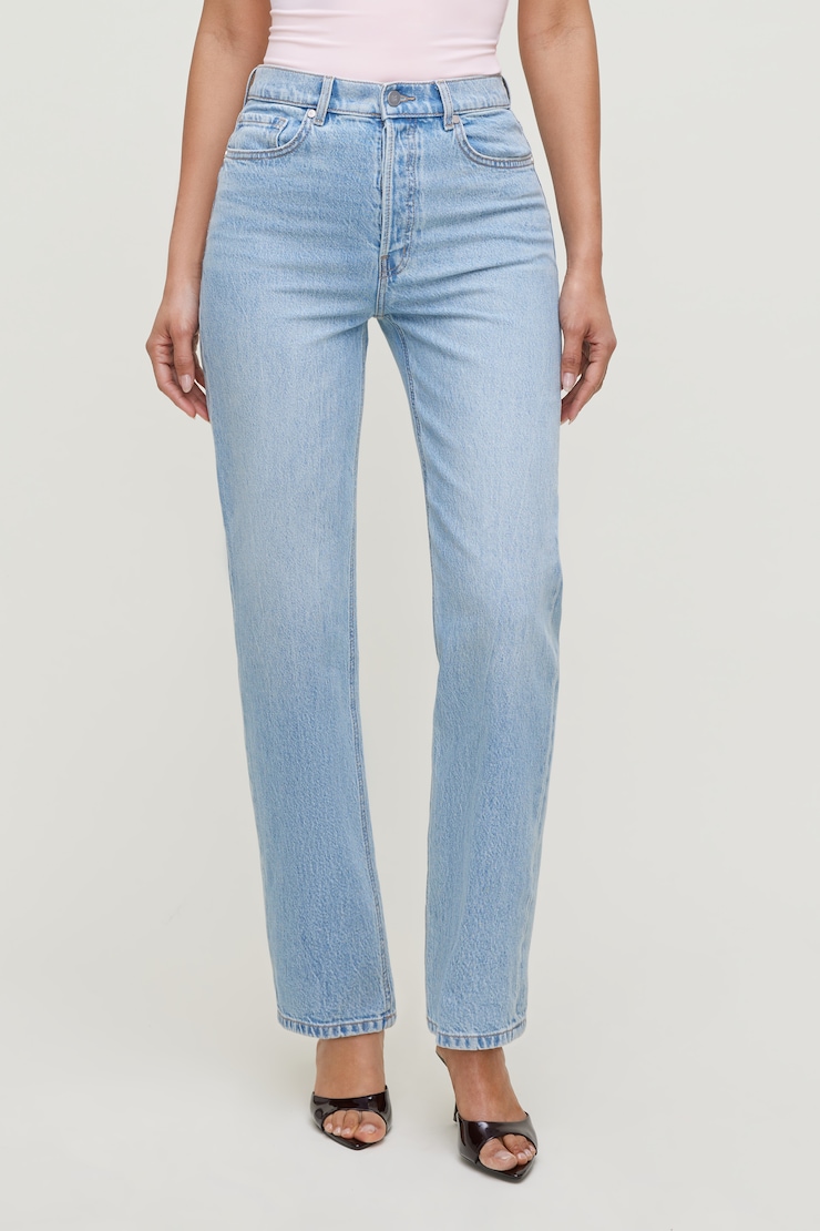 Olivia Comfort High Rise Straight Leg Jeans Medium Light Indigo / Estes Blue large