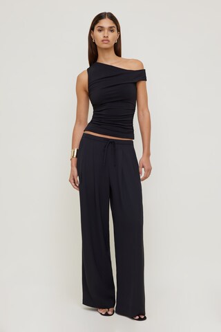 cotton black midi dress French Connection Sateen Pleated Midi Dress