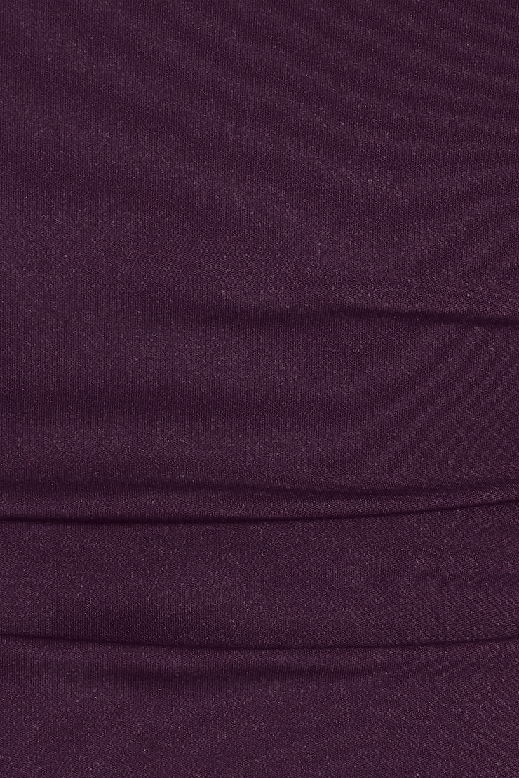 Sleek Plunge T-Shirt, Wild Berry Maroon, large