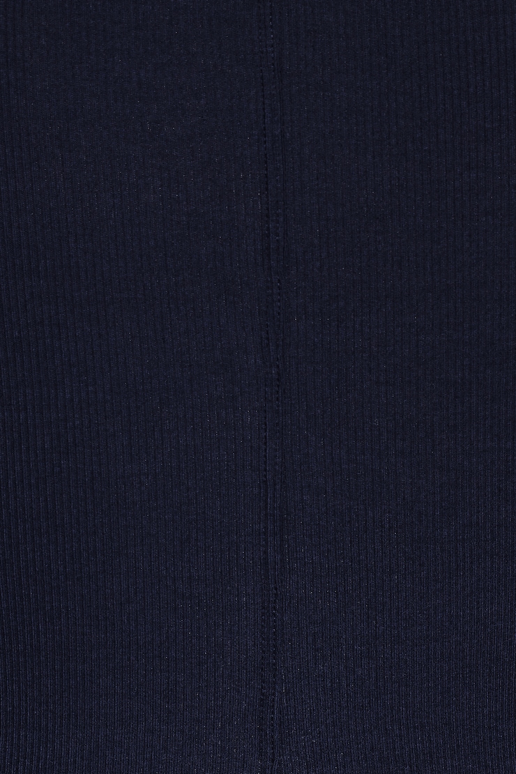 SnatchRib Cropped Crewneck T-Shirt, Naughty Navy Blue, large