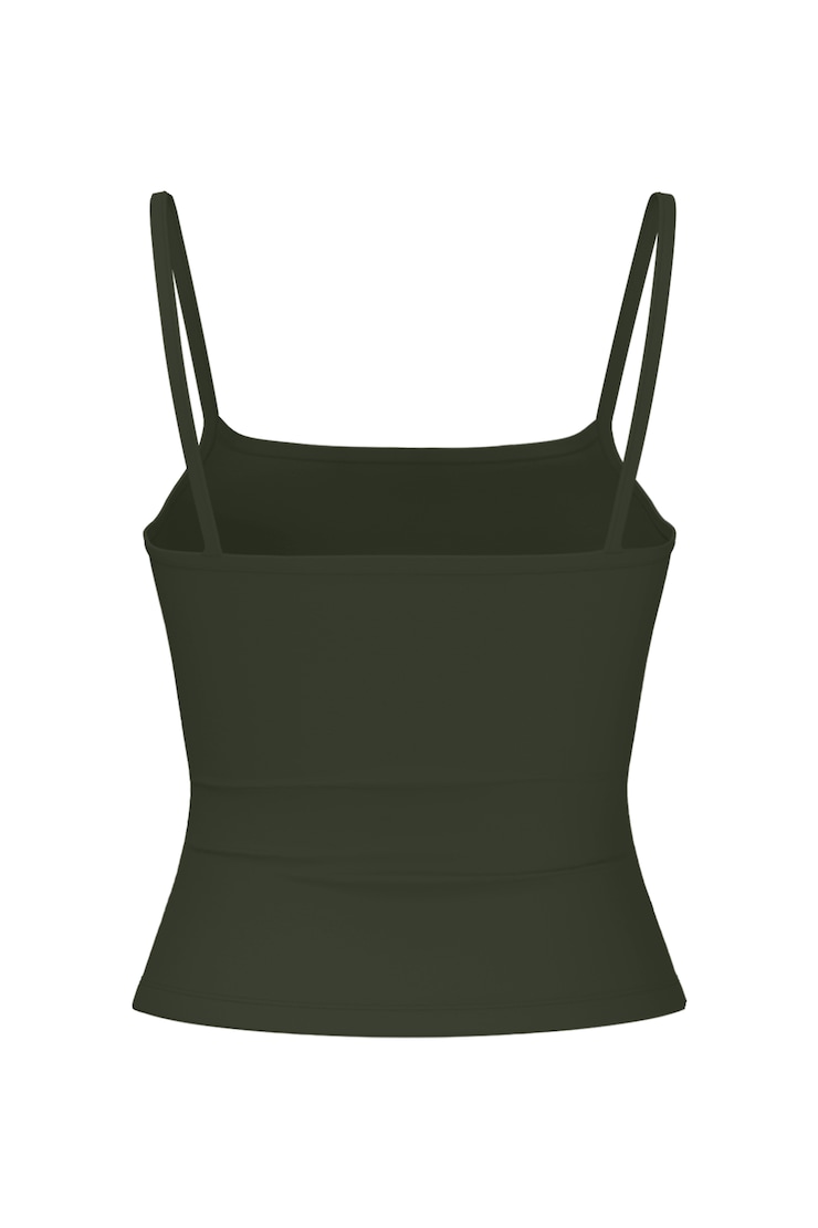 Sleek Scoop Cami Top, OLIVE OBSESSION, large