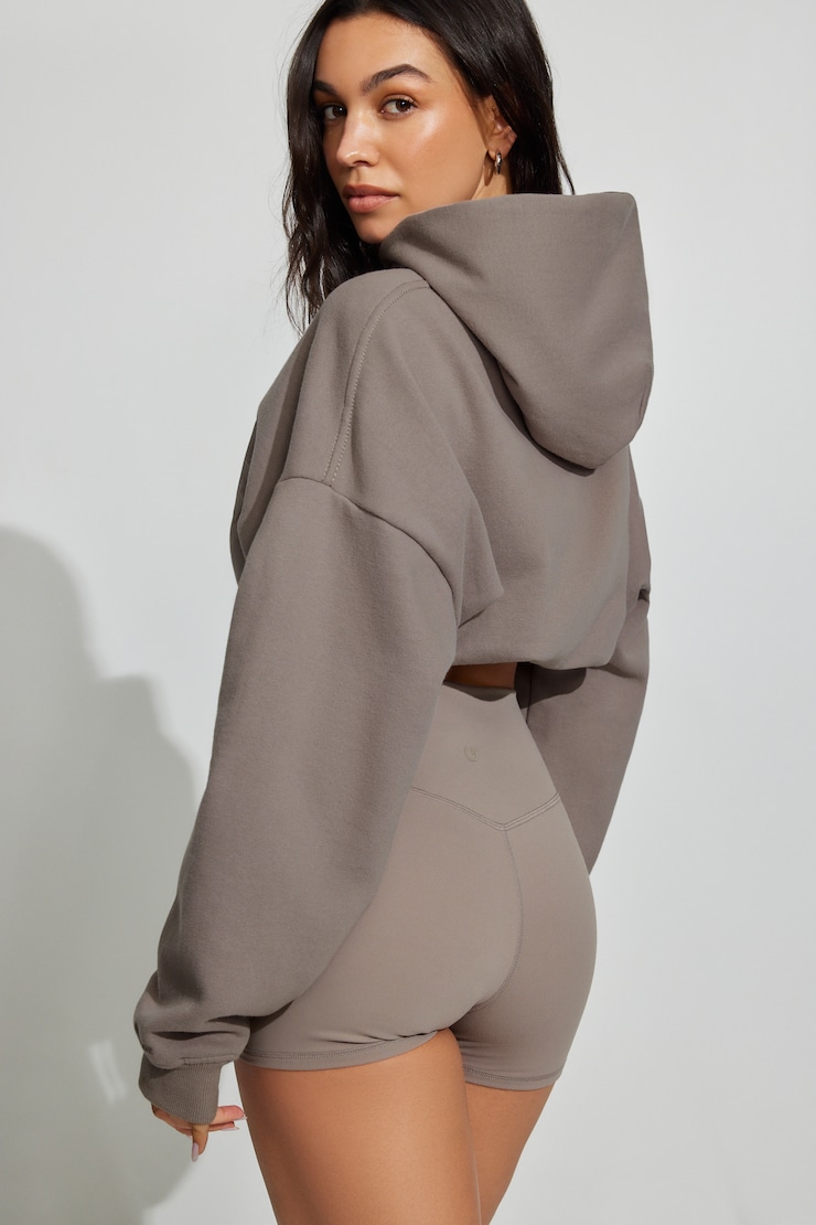 Active Booty Shorts, Satellite Beige, large