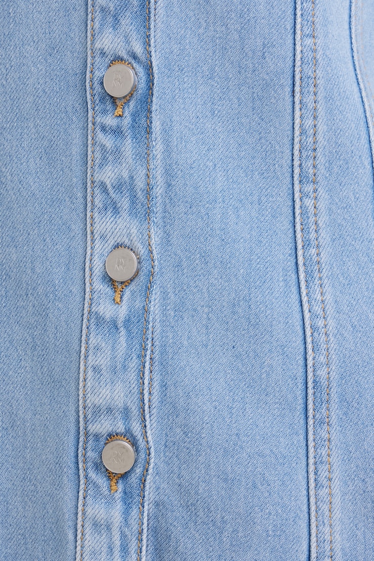 Cinched Tencel™ Denim Shirt Medium Indigo / Palma Blue large