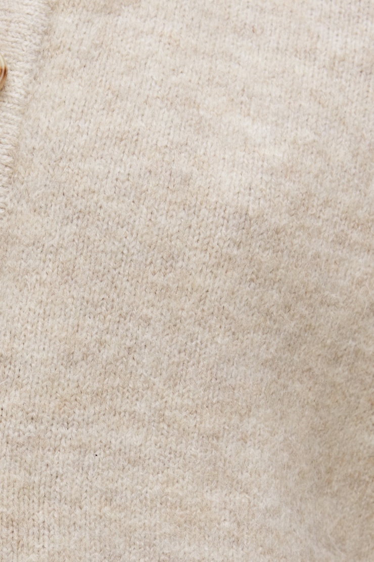 Rebecca Crewneck Cardigan Atmosphere Melange Beige large