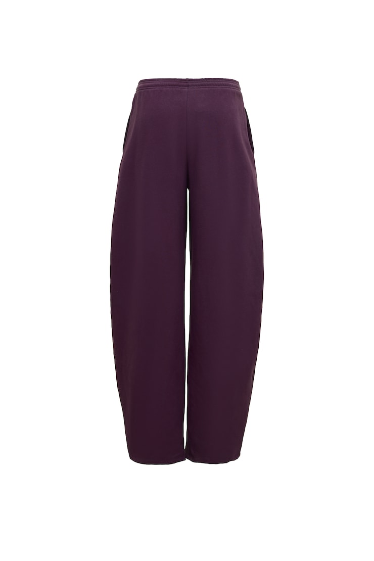 UltraFleece Barrel Leg Sweatpants, Wild Berry Maroon, large