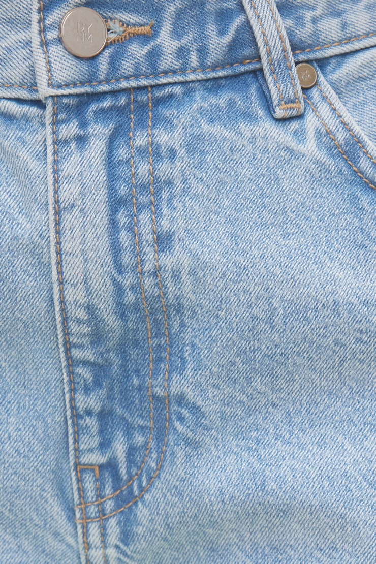 Rowan Mid Rise Baggy Wide Leg Jeans Medium Light Indigo / Amherst Blue large