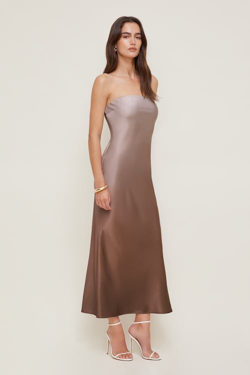 knee length dresses for ladies Ozelia Tube Midi Dress