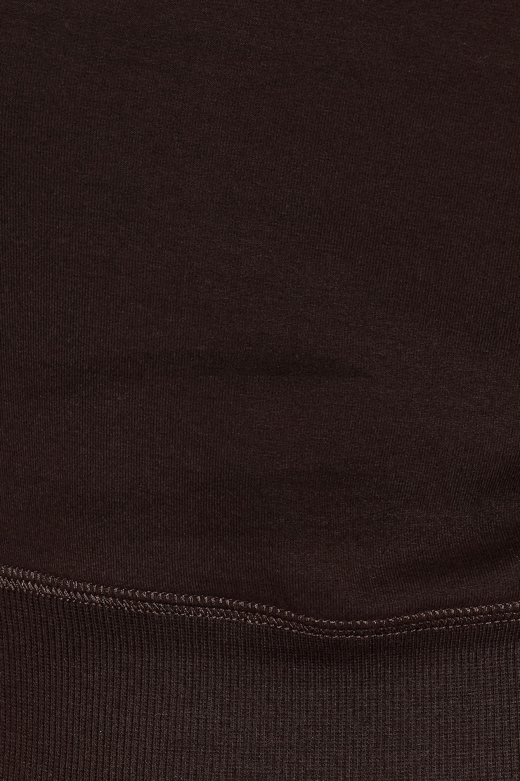 StretchTerry™ Off Shoulder Top, Chocolate Mousse Brown, large