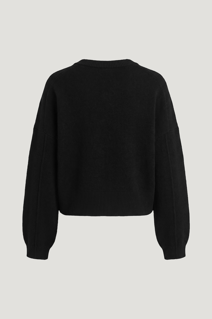 Rylie Balloon Sleeve Sweater Jet Black large