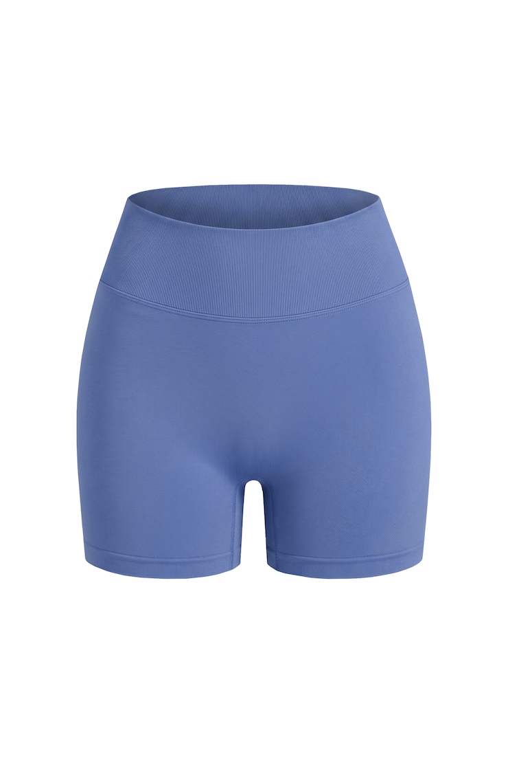 Active Seamless Booty Short, Blue Blush, large