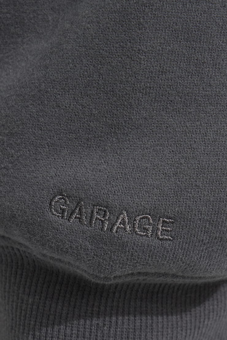 SoftTerry Oversized Zip-Up Hoodie, Burnt Ash Grey, large