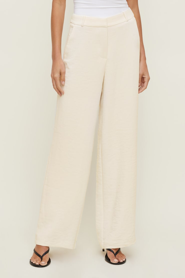 Airflow High Rise Wide Leg Pants Cashmere Cream large