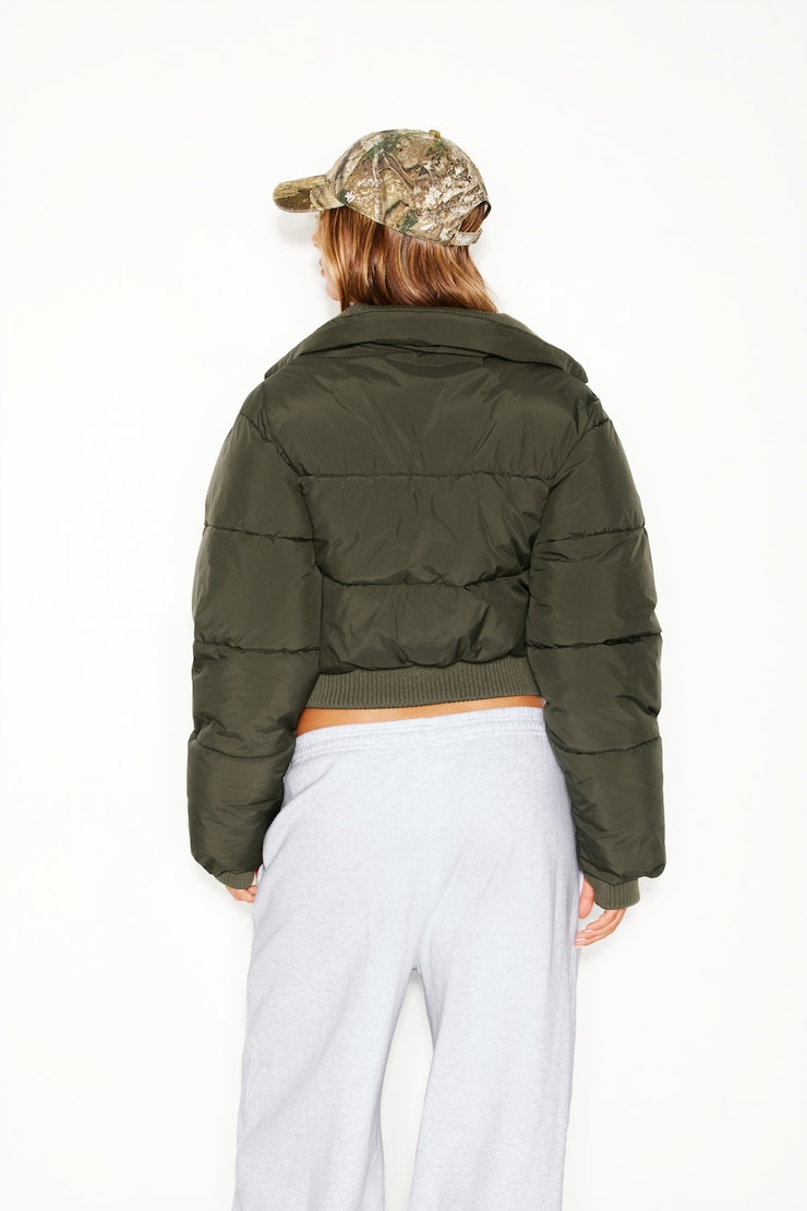 Everyday Puff Jacket, Dark Khaki, large