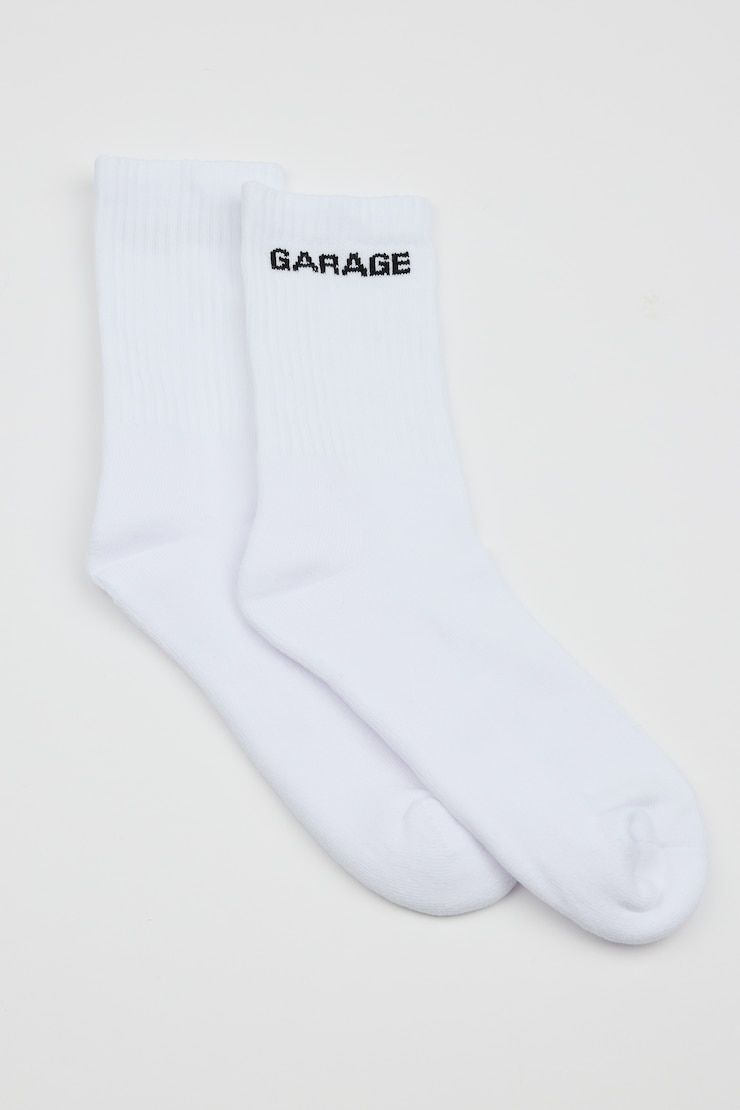 SoftCotton The Classic Crew Socks, Bright White, large