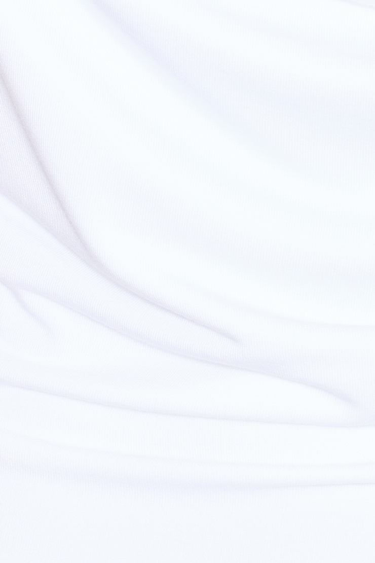 Smooth Open Back Cowl Top, Bright White, large