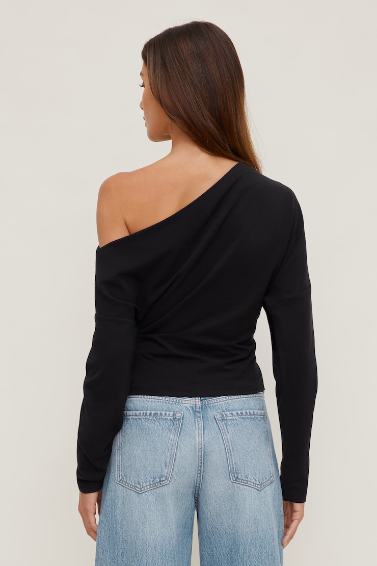 Alexa Long Sleeve T Shirt Jet Black large