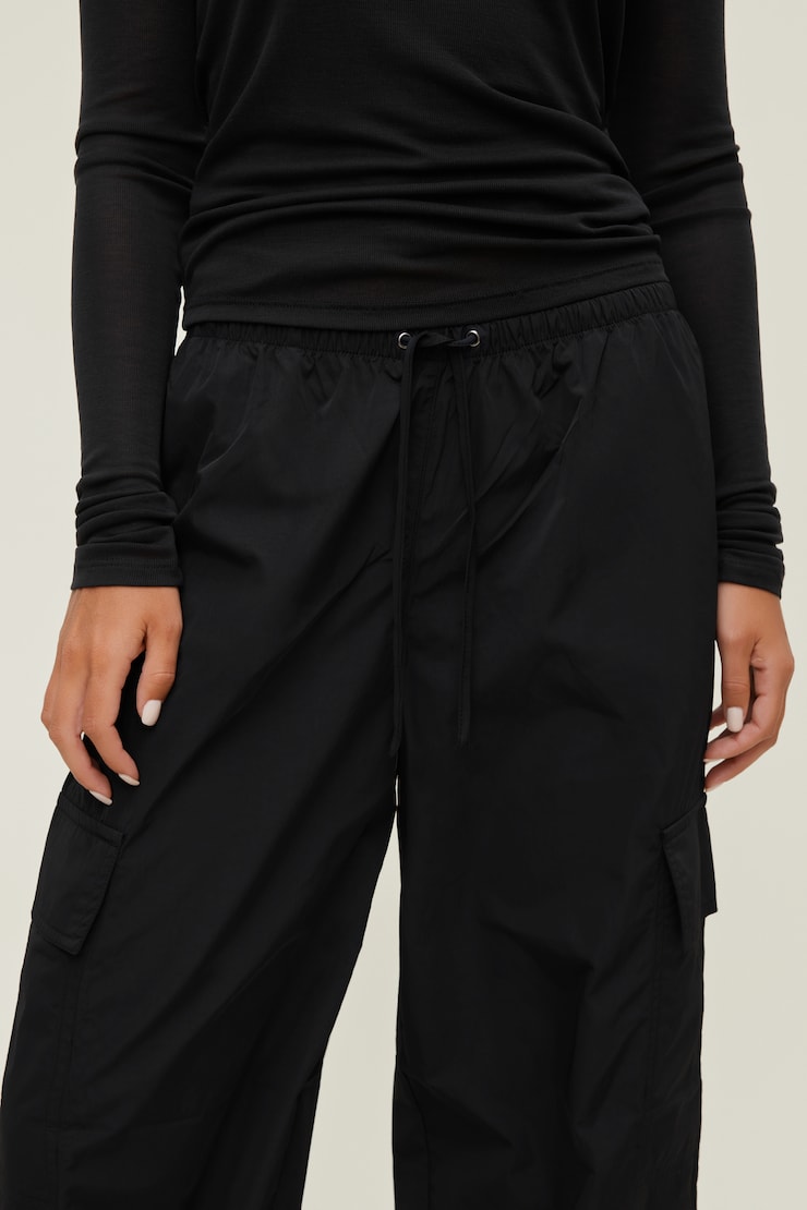 Nylon Cargo Pants