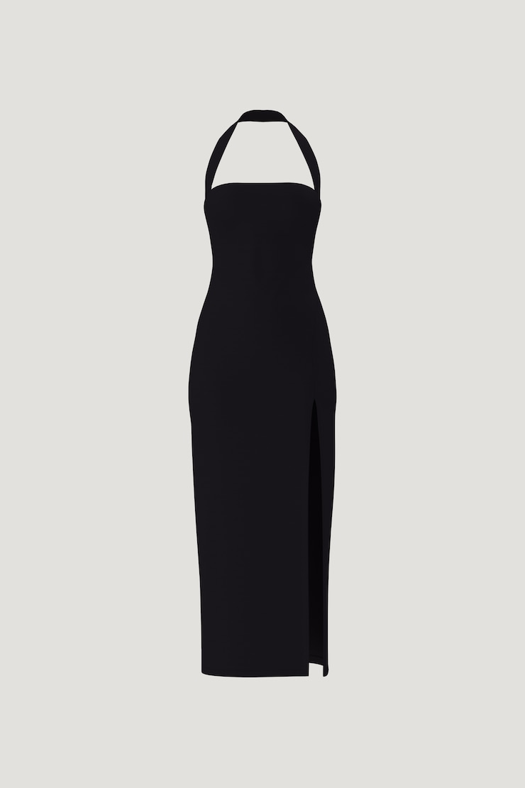 Miya Ponte Maxi Dress Jet Black large