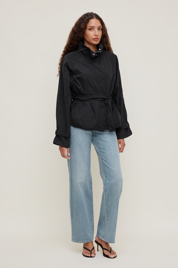 Hazel Bubble Anorak Jet Black large