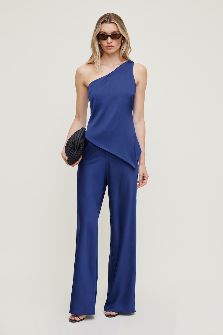 Pantalon en satin à jambe large Izzy