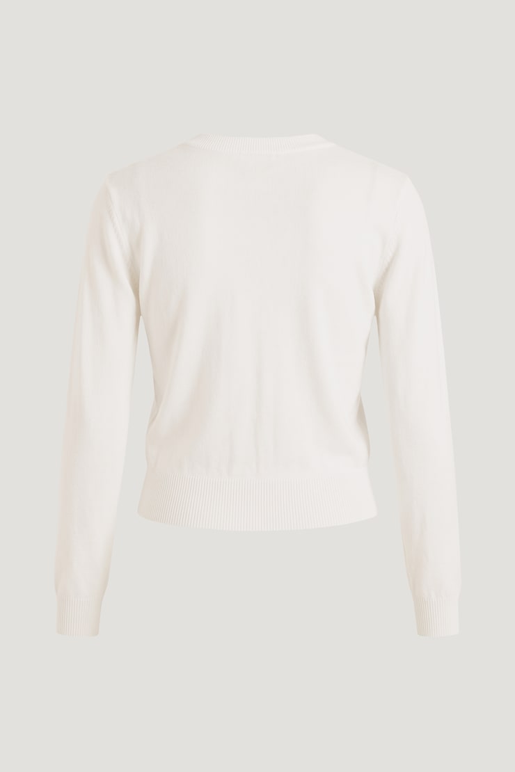 Rebecca Crewneck Cardigan Snow White large