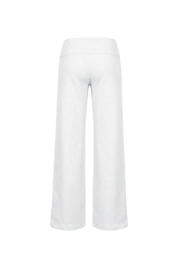 Brushed StretchTerry™ Wide Leg Pants, Spring Grey Mix, large