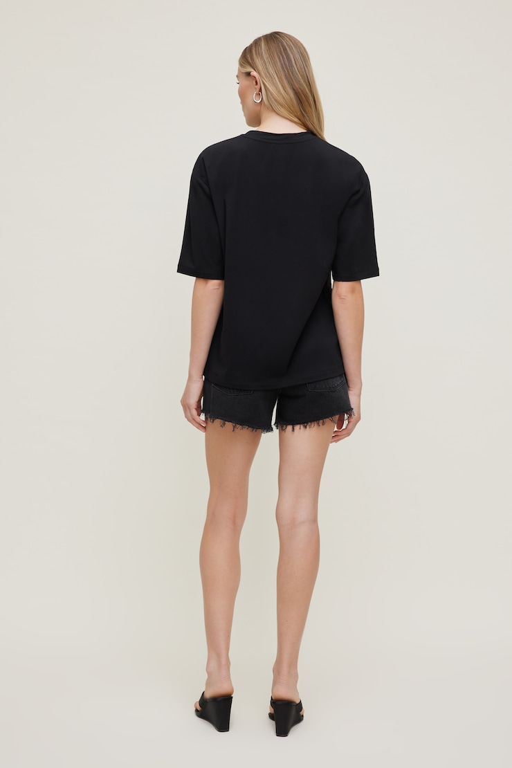 T-shirt en coton et modal