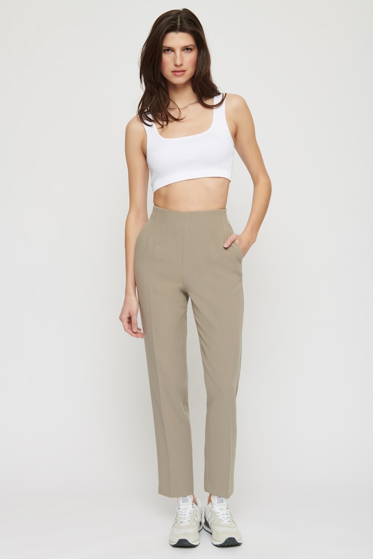 Pantalon étroit Kendall à fermeture éclair sur le côté