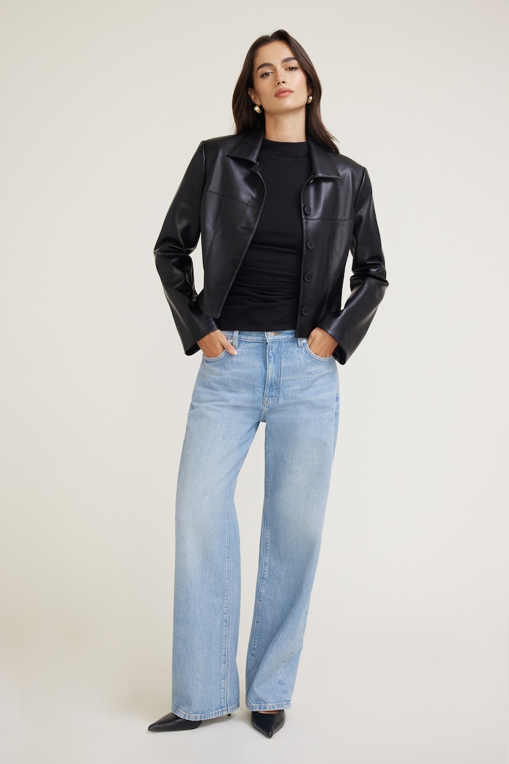 Sydney Mid Rise Baggy Fit Jeans