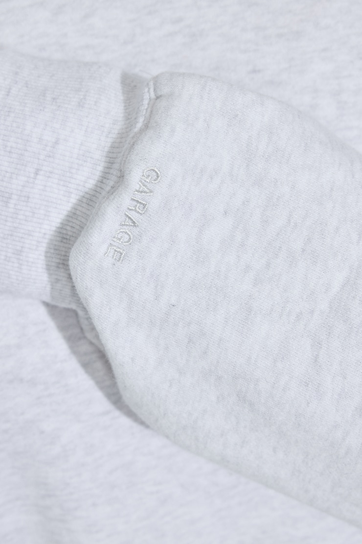 Haut à capuchon asymétrique UltraFleece, Mélange gris printanier, large