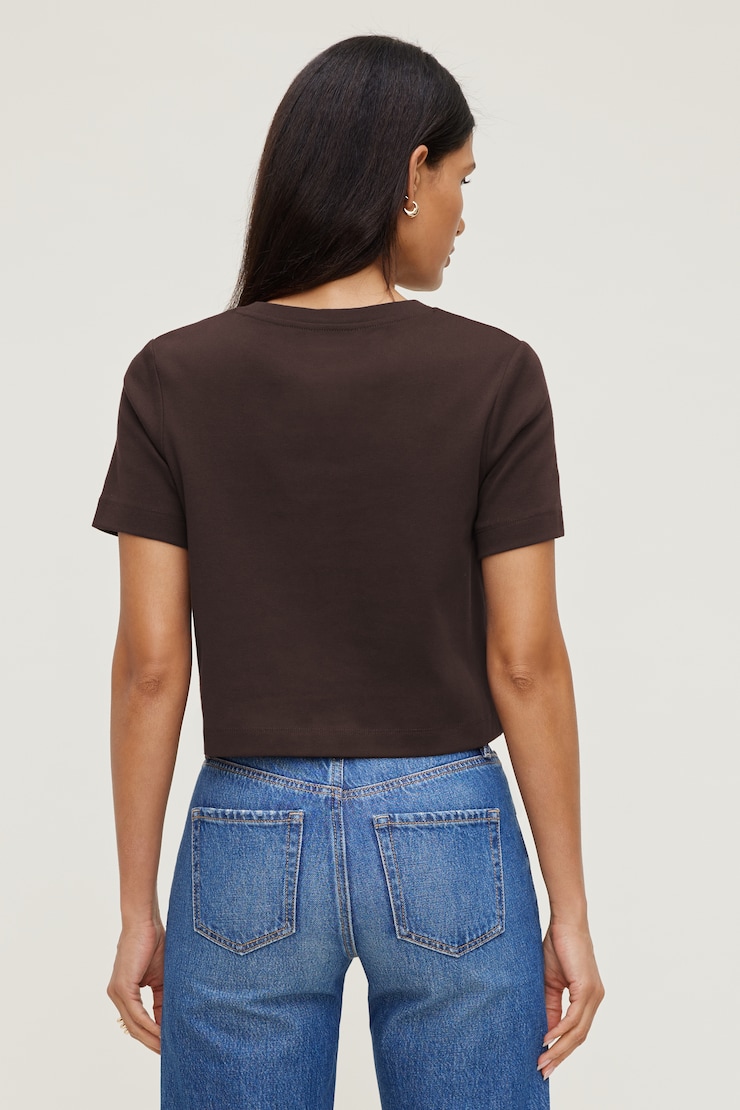 Everyday Cotton T Shirt Java Brown large