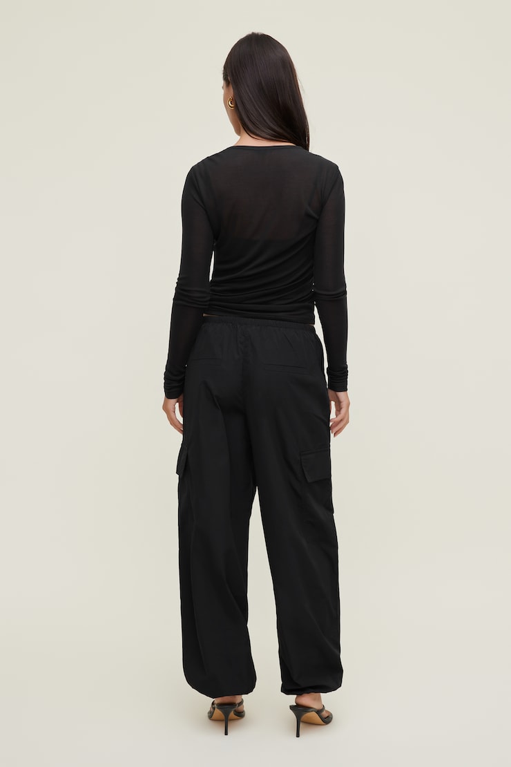 Nylon Cargo Pants