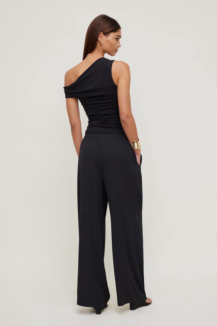Sculpt Off Shoulder Top Jet Black large