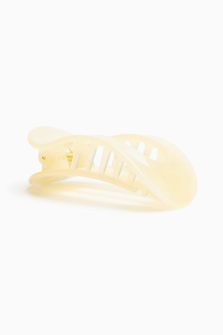 Pilates Claw Clip, Marled Cream, large