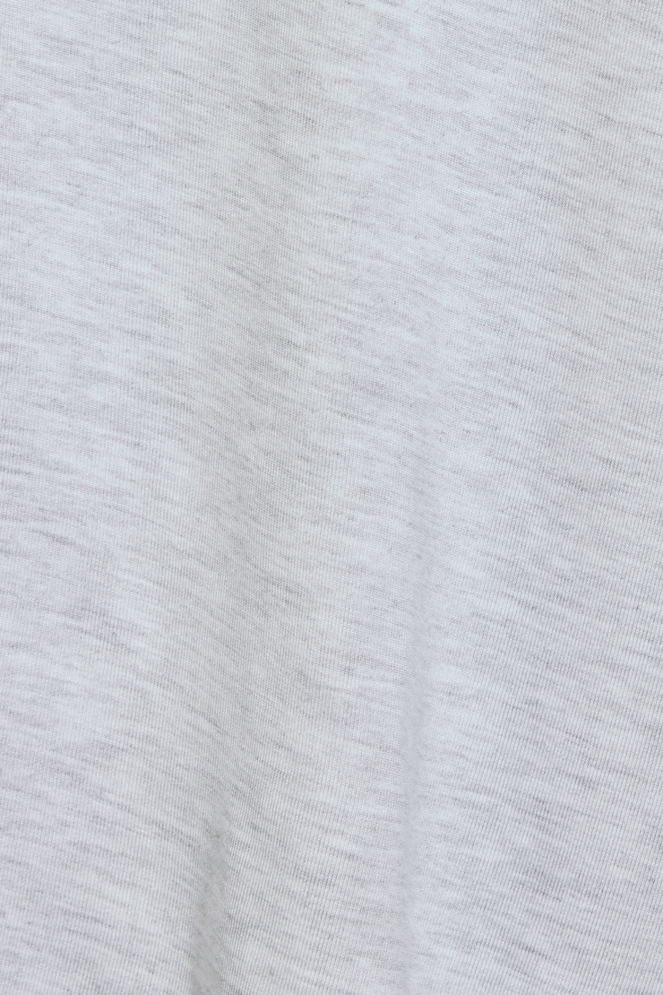 Wide Boat Neck Banded Tee, Spring Grey Mix, large