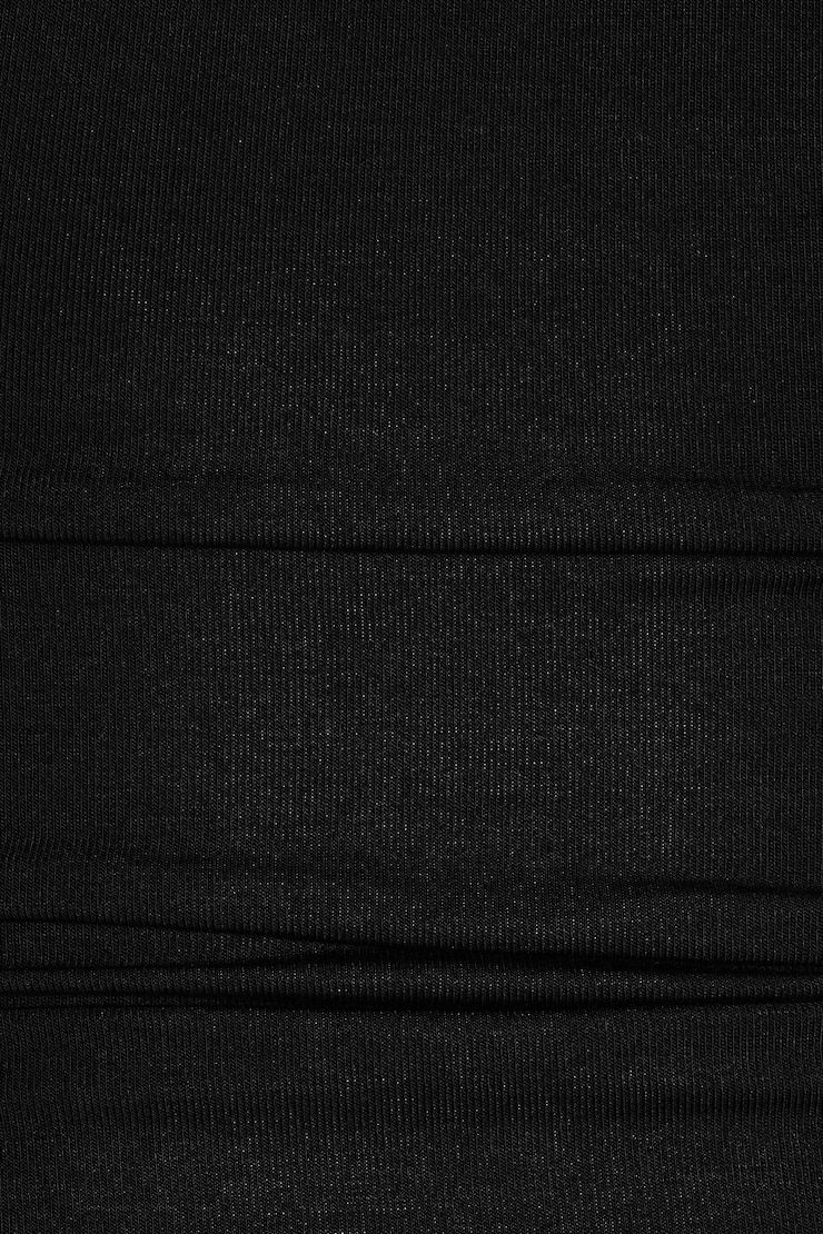 Plunge 3/4 Sleeve Top, Jet Black, large