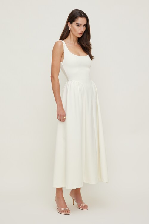 long sleeve draped maxi dress Naked Draped Sleeve Maxi Dress – Naked Wardrobe