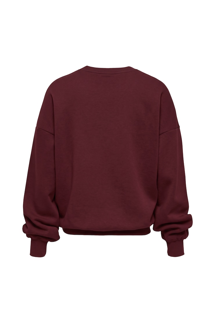 UltraFleece Crewneck Sweatshirt, Burgundy Bite with Garage Logo Art, large