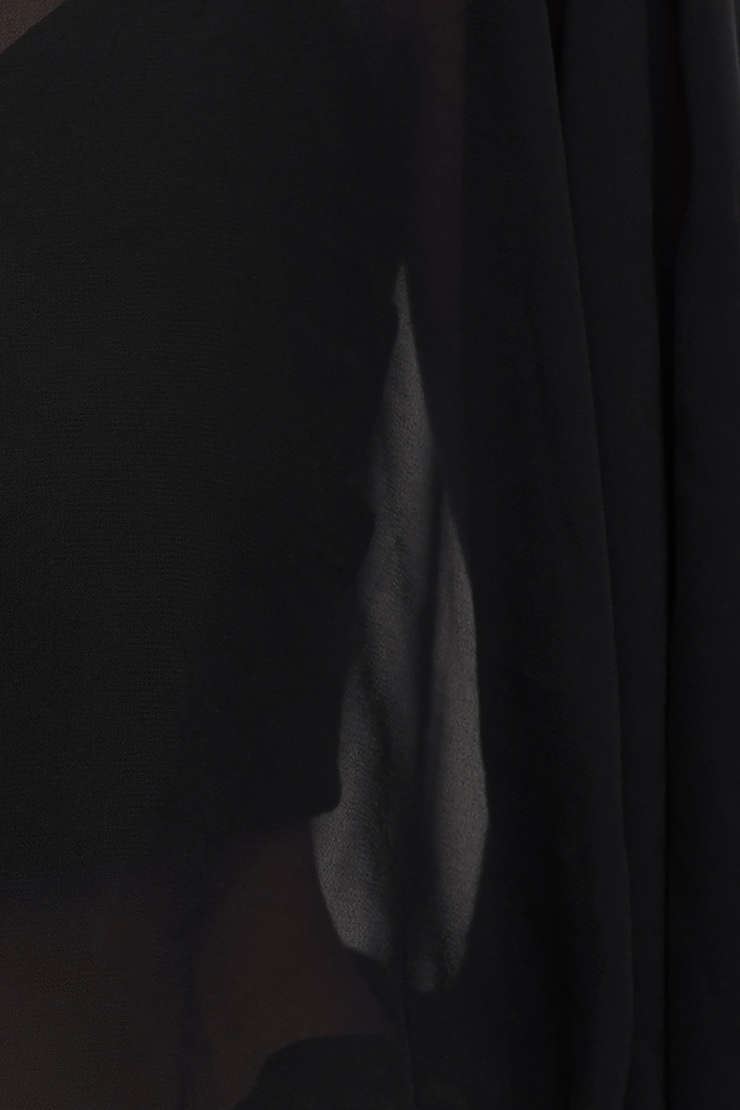 Bubble Cape Top Jet Black large