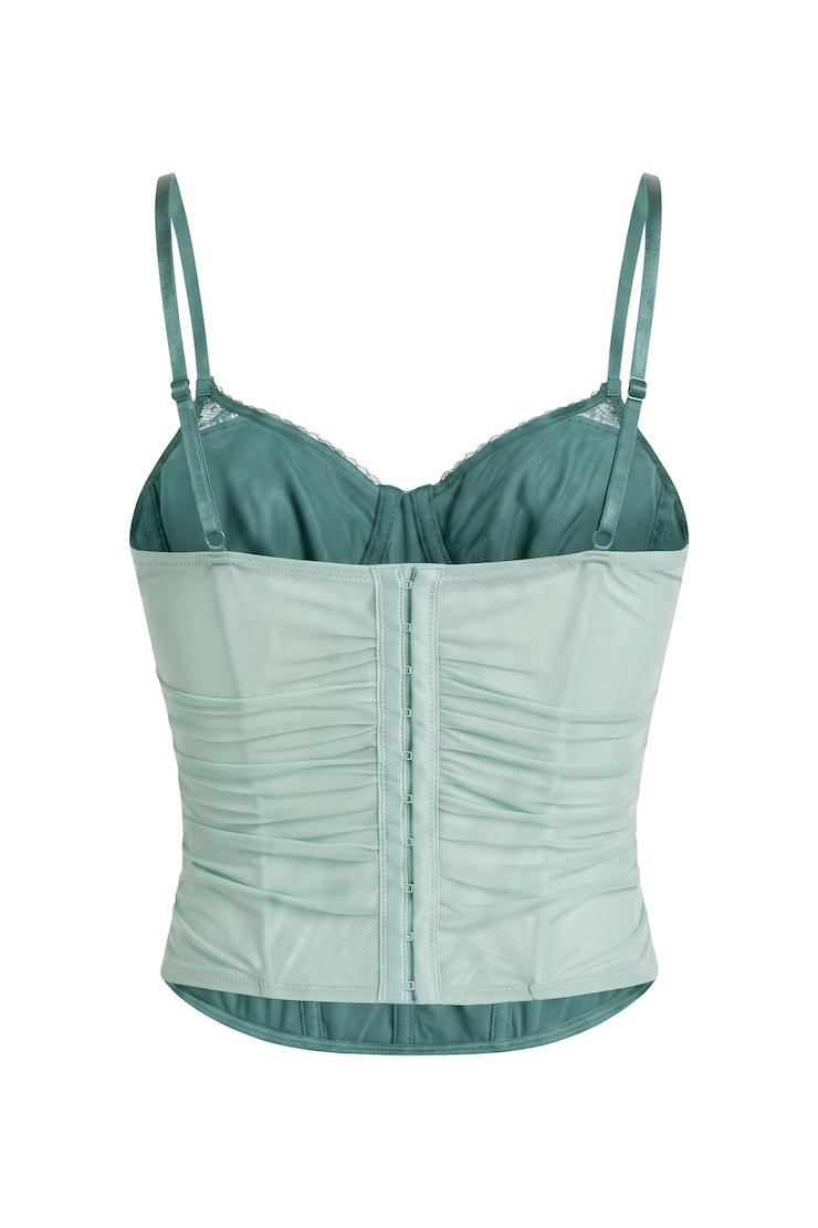 Ally Mesh Peekaboo Bustier, Turquoise Trouble/Teal Temptation, large