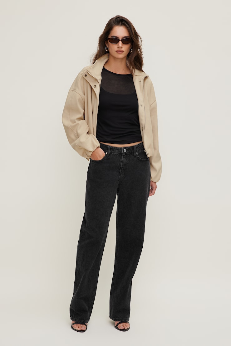 Mika Mid Rise Relaxed Straight Leg Jeans