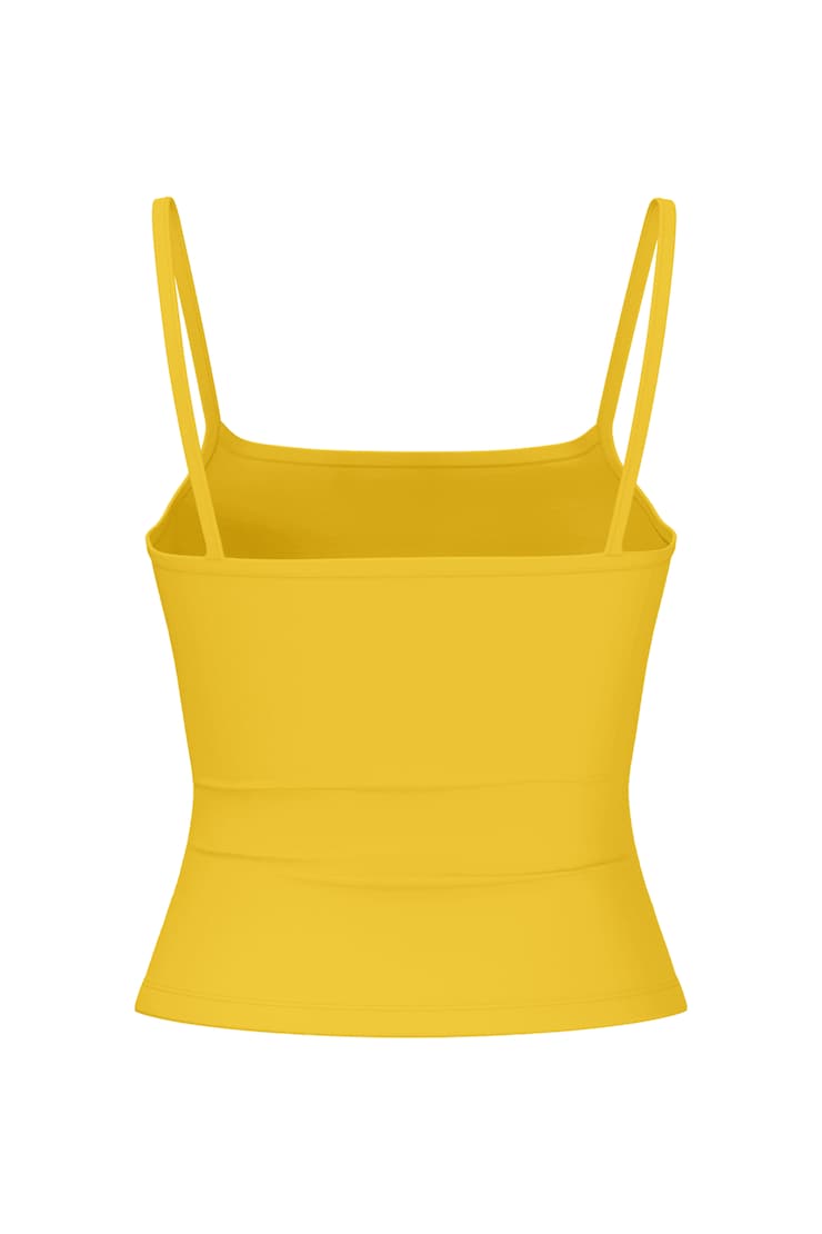 Sleek Scoop Cami Top, Primrose Yellow, large